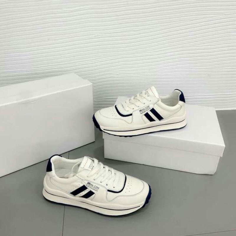 giày thể thao viền đen viền xám cao cấp