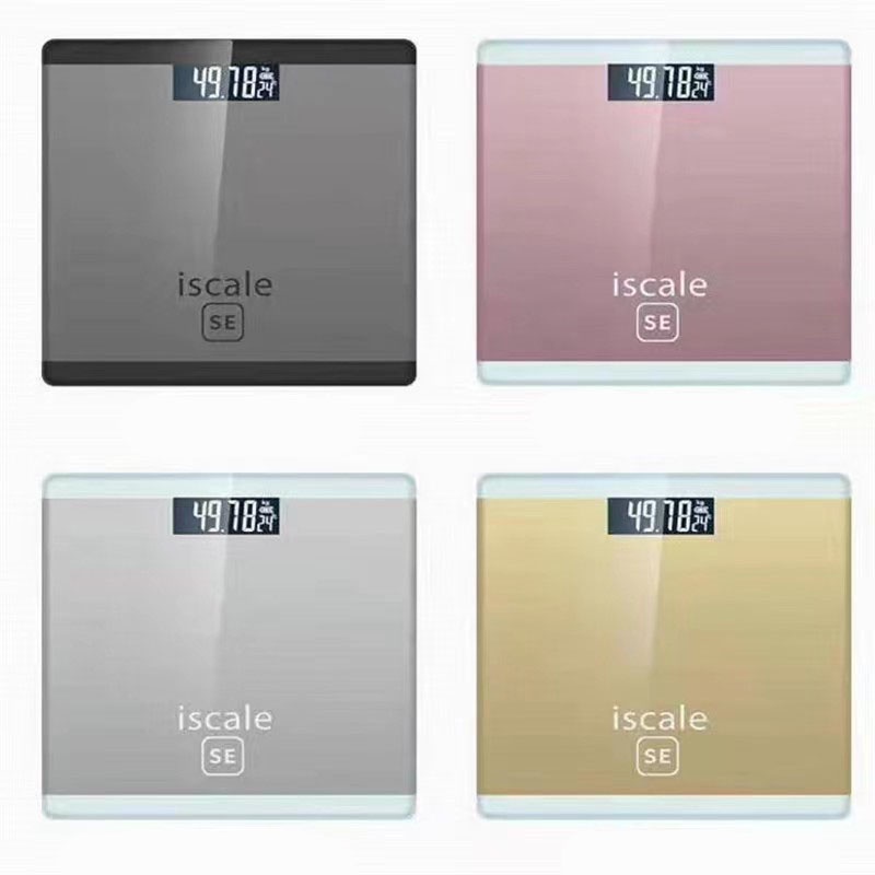 Cân điện tử sức khỏe chính xác Iscale màu đơn giản - thiết kế mới - Sử dụng Pin