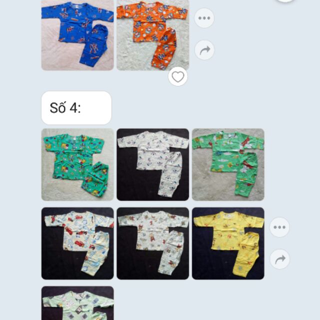 Combo 10 bộ bé trai