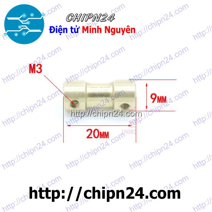 [1 CÁI] (KG1) Khớp Nối Trục Đồng Nhỏ (2mm/2.3mm/3mm/3.17mm/4mm/5mm/6mm) - [Chọn Loại]