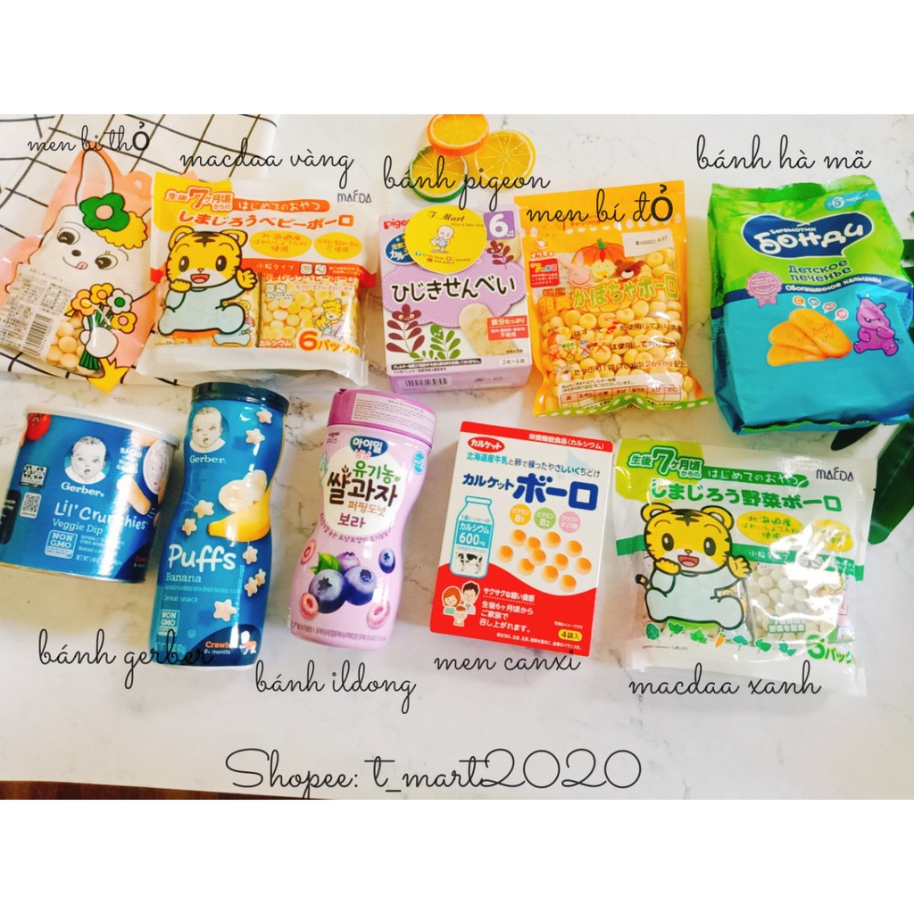 Bánh ăn dặm cho bé từ 6m+