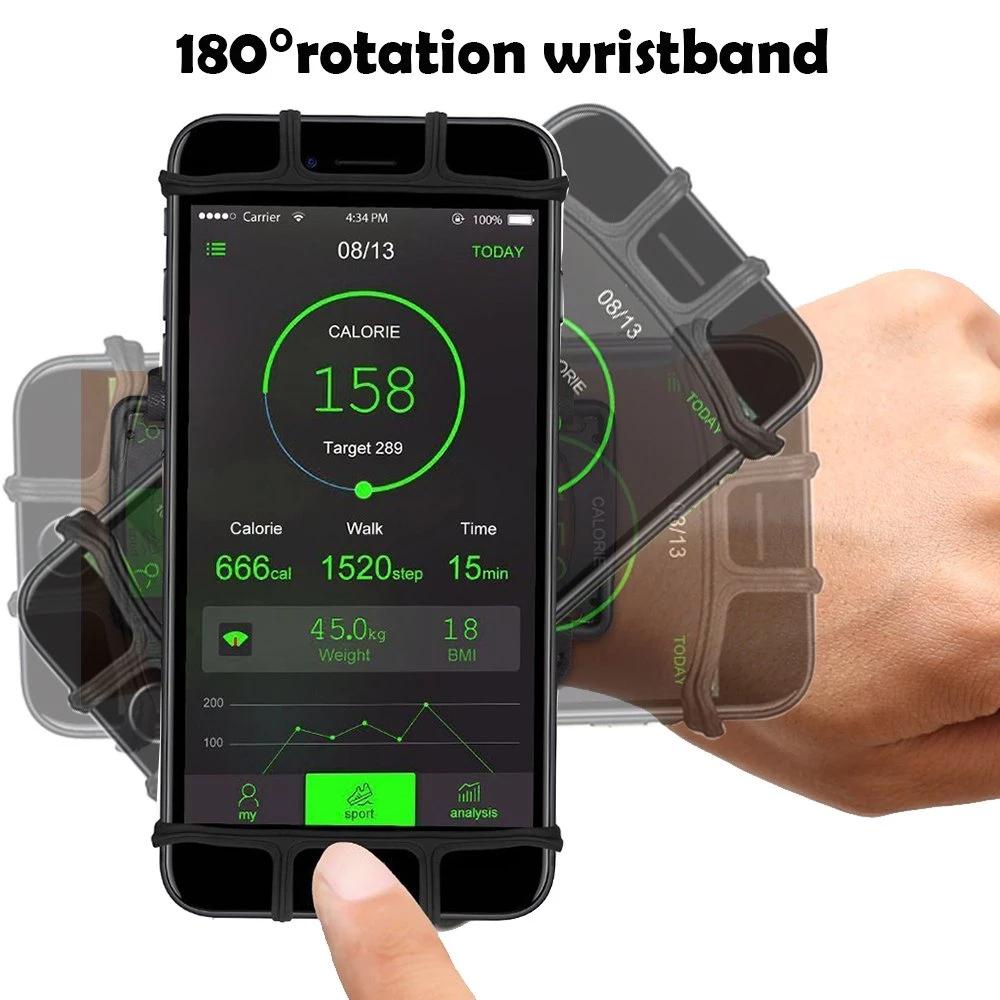 Ốp Điện Thoại Kèm Dây Đeo Tay Có Thể Xoay Tiện Dụng Khi Tập Gym