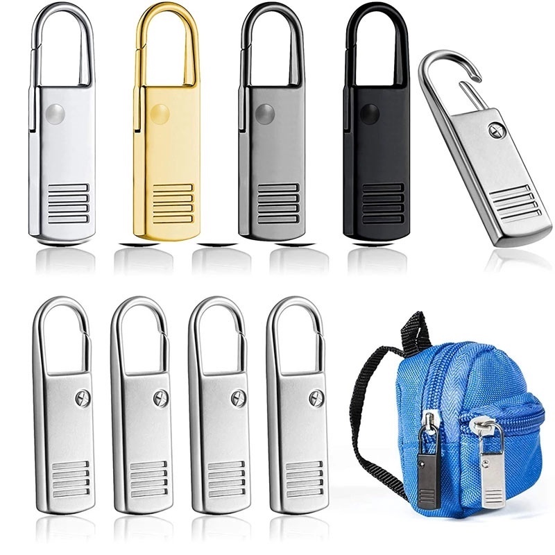 Set 2 Khóa Kéo/ Thanh Trượt/ Khóa Kéo Bằng Kim Loại Tháo Rời Được Thông Dụng Thời Trang Cho Vali/ Túi Xách/ Vali