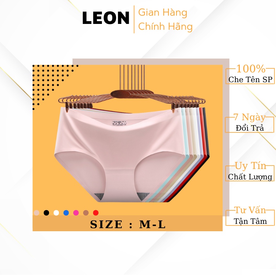 Quần Lót Su Nữ Không Đường May Co Dãn 4 Chiều Mềm Mịn Siêu Thấm Hút LEON 5032-5033