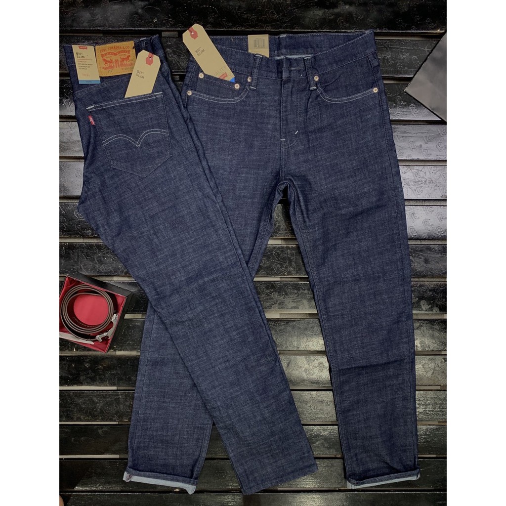 Quần Jeans Levis 511 Xanh Đen Cao Cấp ống suông Slim Straight - Modife Shop