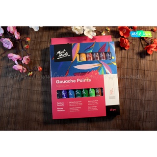 Màu Gouache Mont Marter bộ 18 màu 12ml