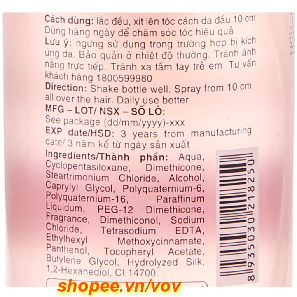 Xịt Dưỡng Tóc 120ml Double Rich Chăm Sóc Tóc Hư Tổn Mẫu Mới Chính Hãng.