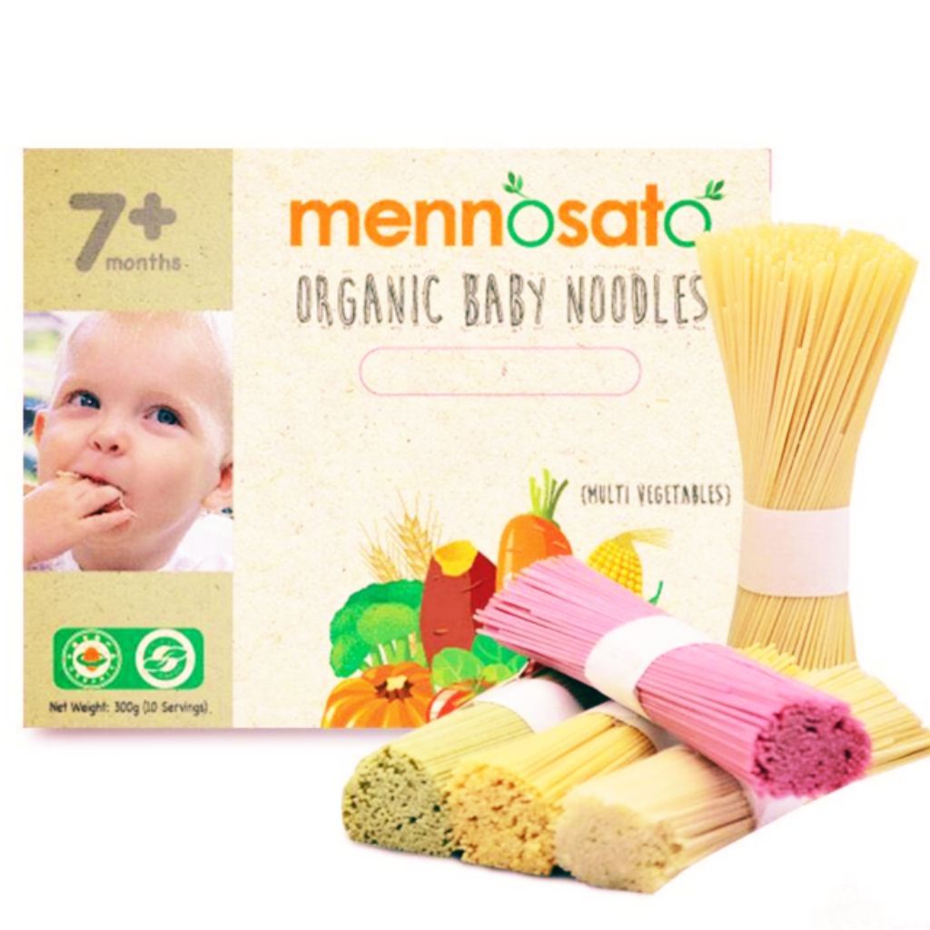 Mì ăn dặm rau củ hữu cơ mennosato cho bé từ 7m lẻ nhiều vị