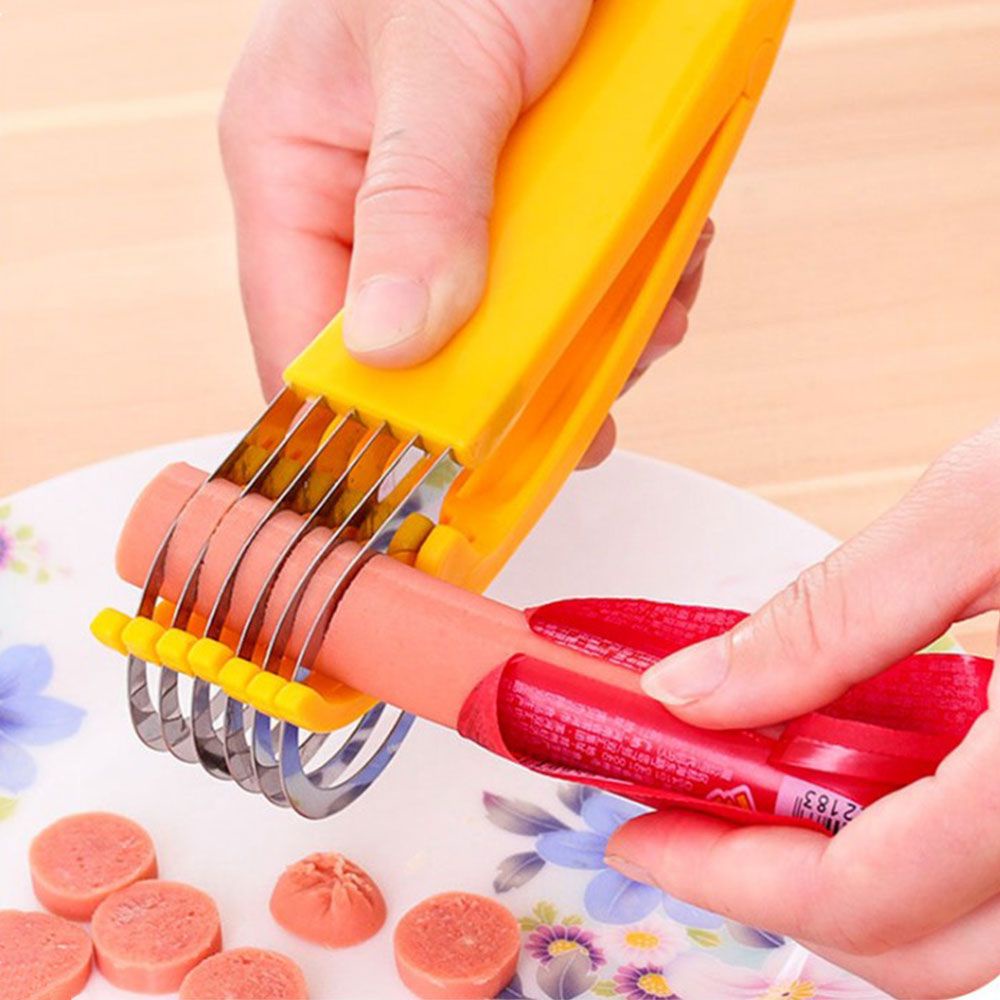 UFANSM cụ cắt lát chuối/ củ quả bằng thép không gỉ màu sắc đẹp mắt tiện lợi dễ sử dụng