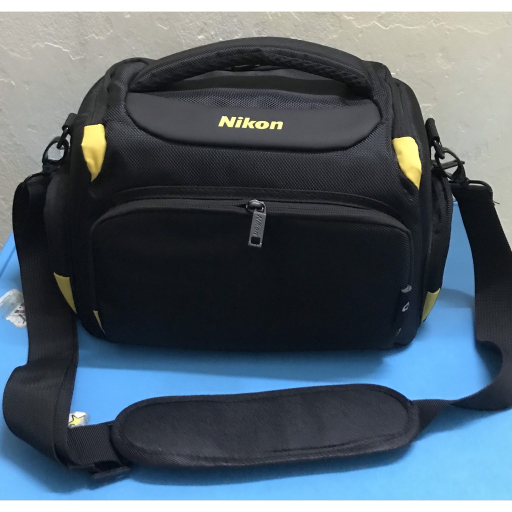 Túi Đựng Máy Ảnh JYC Nikon (Size M) (Đen Phối Vàng) - Hàng Nhập Khẩu