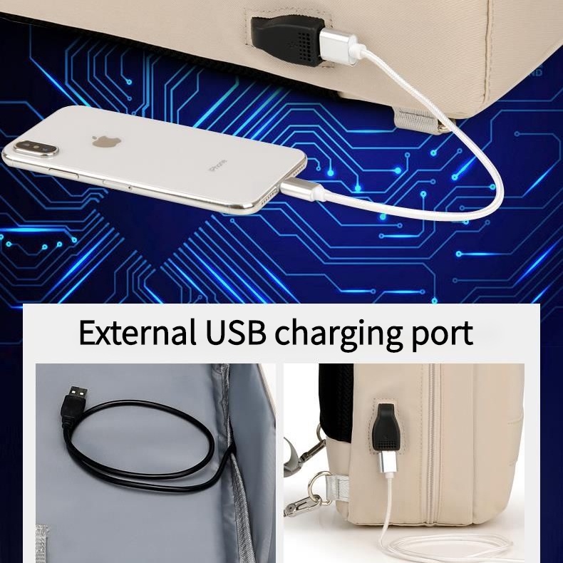 Ba lô đựng laptop nữ chống thấm nước 15.6/16/17.3 inch com Ba lô đựng laptop sạc USB cho Lenovo mac Dell