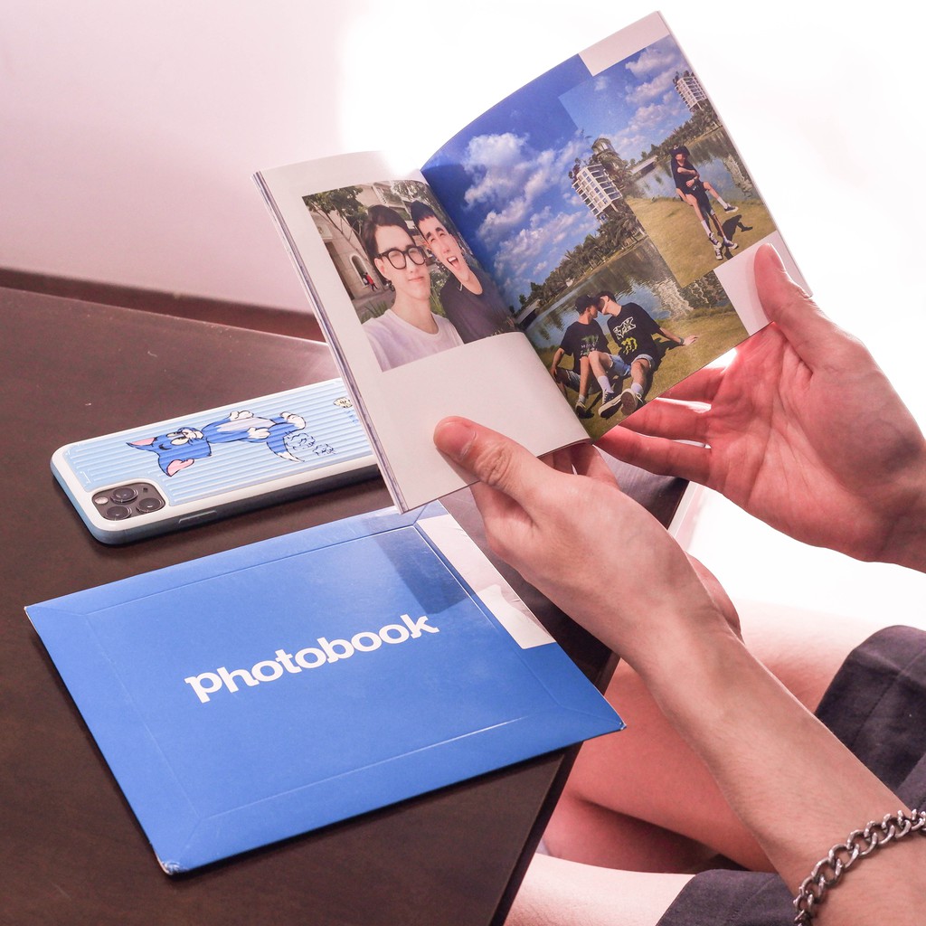 [Toàn Quốc] [E-voucher] In sách ảnh theo yêu cầu bìa mềm 40 trang 8” x 8” (20 x 20cm) - Thiết kế trên web Photobook