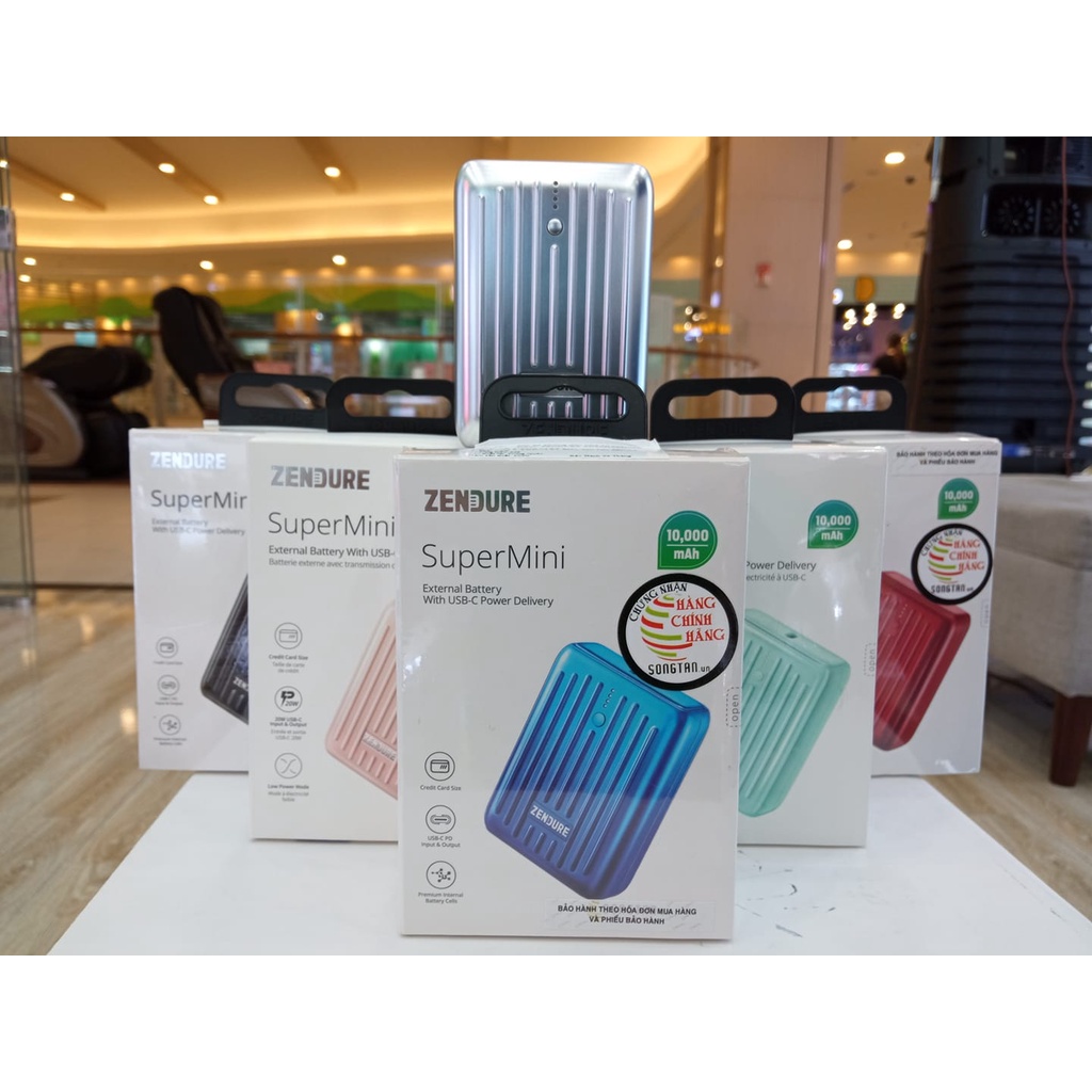 Pin dự phòng siêu nhỏ 10.000mAh typeC ZENDURE ZDSM10PD