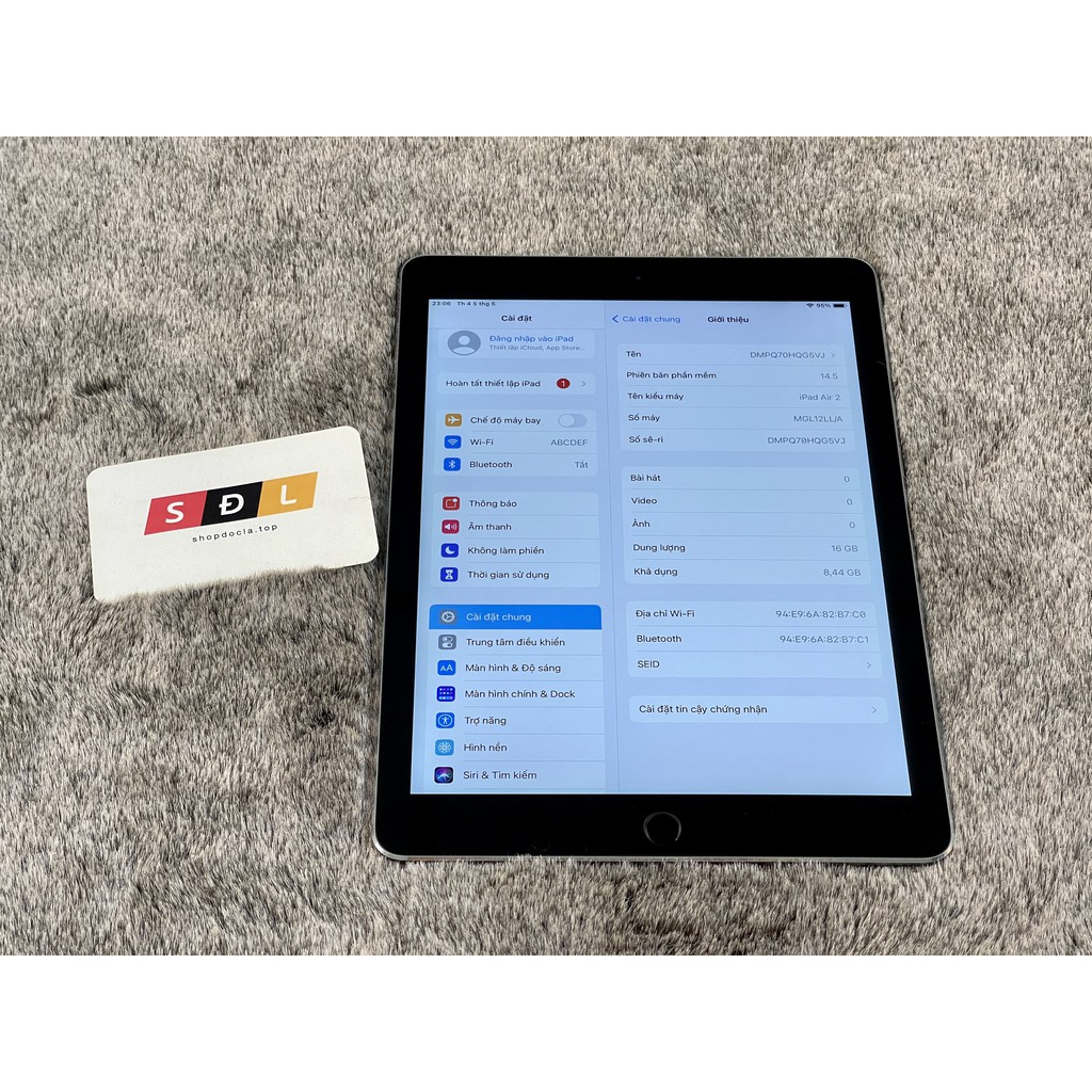 Máy tính bảng Apple iPad Air 2 16GB WIFI bản MDM | WebRaoVat - webraovat.net.vn