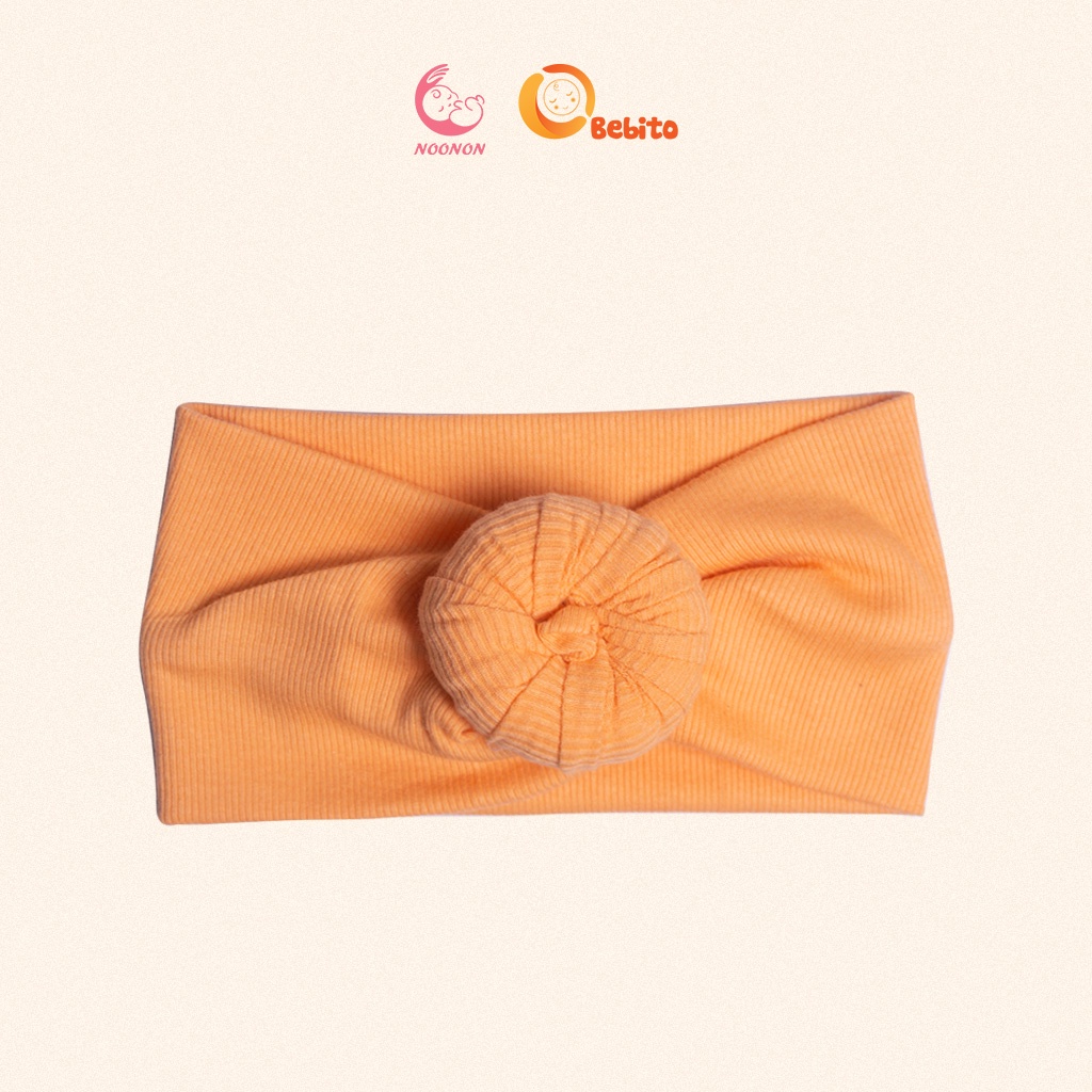 Mũ cho bé TURBAN băng đô củ tỏi cho bé gái vải premium cotton nhiều màu sắc - mã TUN11 - sp 5