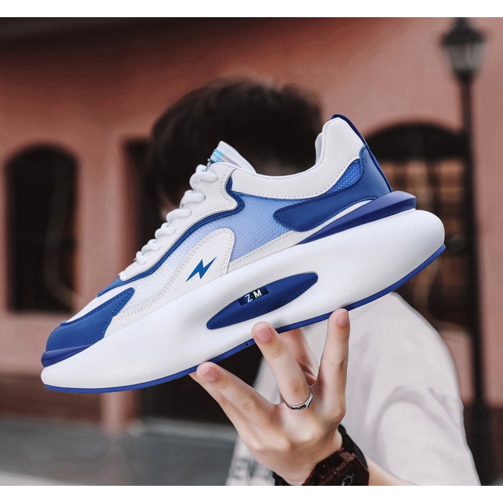 Giày nam thể thao sneaker ZM tia sét tăng chiều cao ( có 2 mầu )