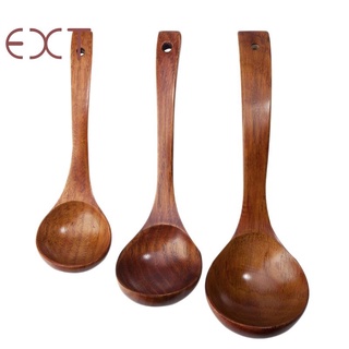 1 bộ 3 muỗng gỗ tự nhiên cán dài dùng nấu ăn