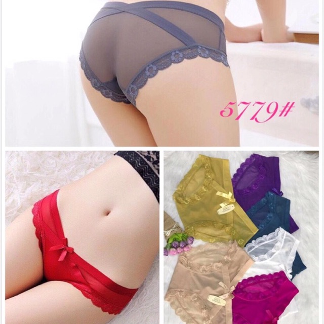 Quần lót cạp chéo ren hàng đẹp!