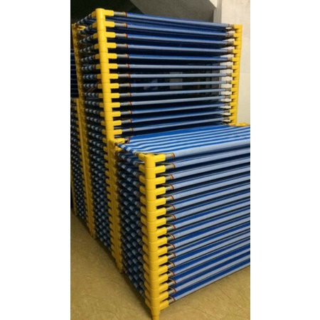 Giường lưới nằm cho các bé 2 thanh inox, lưới thoáng mát⁴