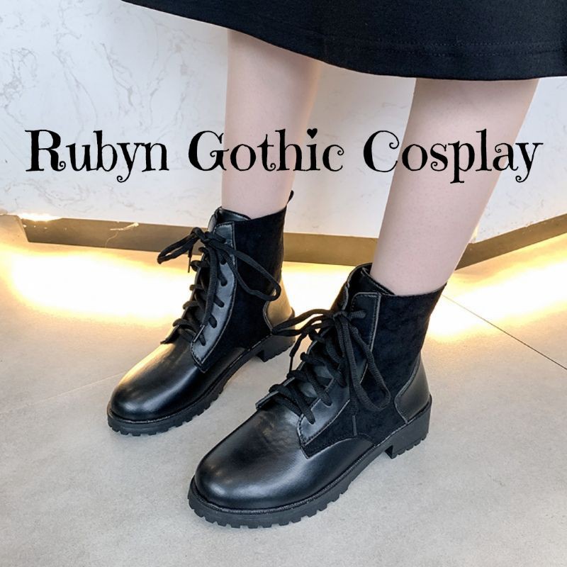 [KÈM VIDEO] 🔥 Giày Boots Cổ Cao Da PU phối da lộn cá tính