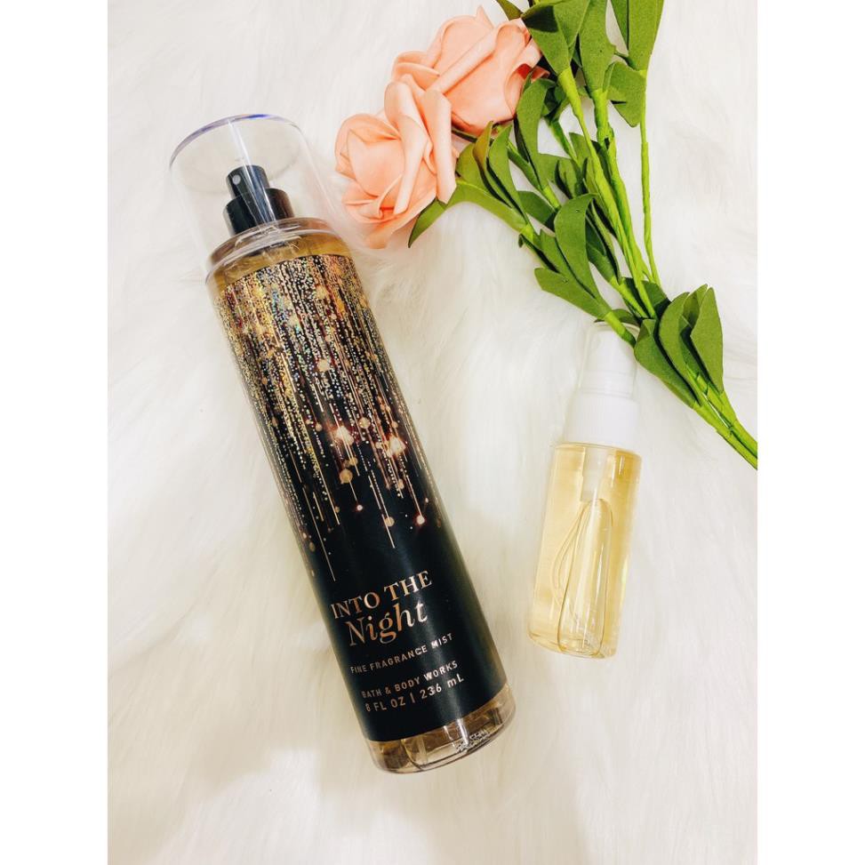 ( 33ML )Xịt Thơm Dưỡng Mịn Da Toàn Thân Bath & Body Works | Into the Night - 3WICK STORE