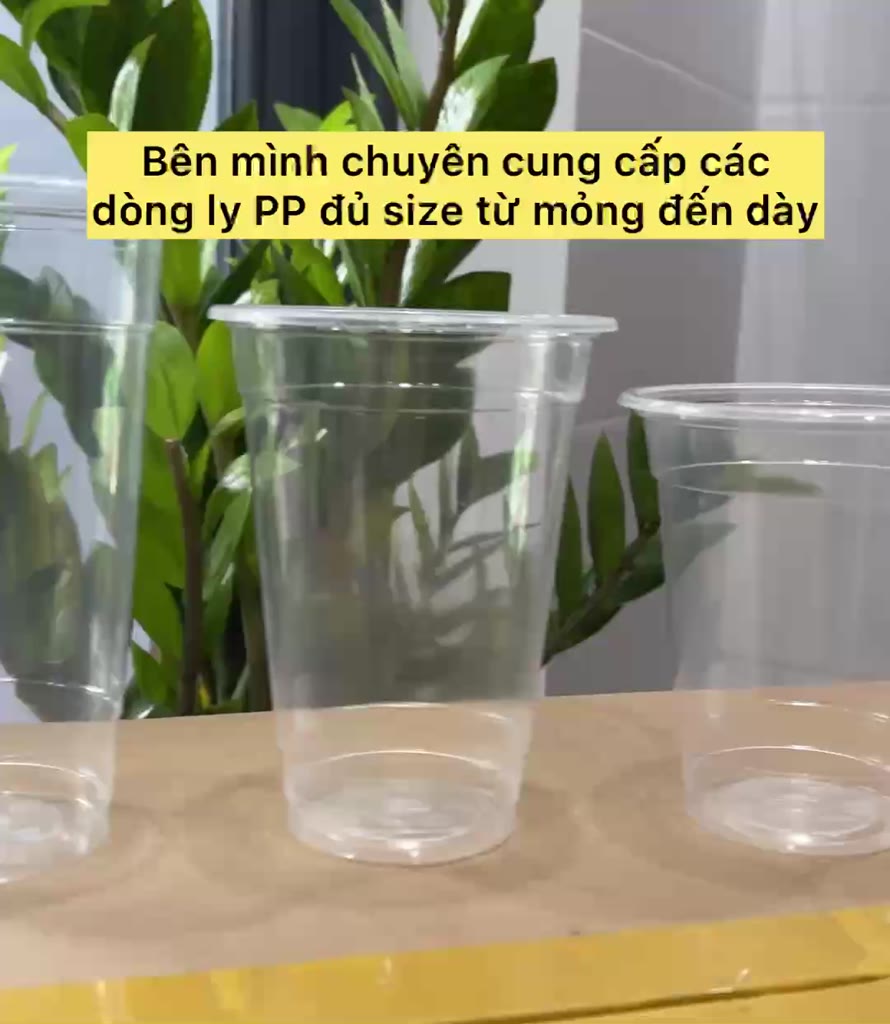 50 Ly Nhựa PP Trơn Đáy Bằng Loại Dày 360ml, 500ml, 650ml, 700ml Đựng Trà Sữa, Sinh Tố, Nước Ép Tiện Dụng | BigBuy360 - bigbuy360.vn