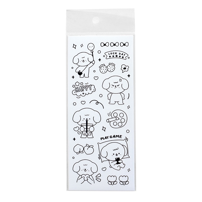 Set 2 Tấm Sticker Dán Trang Trí Hình Động Vật Dễ Thương