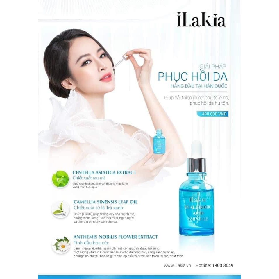 Tinh Chất Serum Dưỡng Ẩm HA  ILAKIA Giúp Căng Bóng Da Phục Hồi, Tái Tạo, Chống Lão Hoá Da - Nhập Hàn | BigBuy360 - bigbuy360.vn