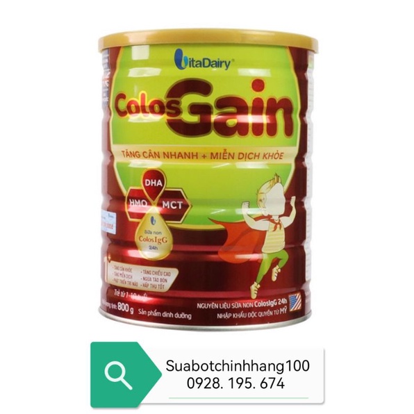 Sữa bột ColosGain 1+ 800g date mới