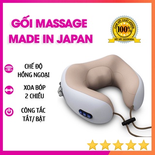 Gối massage vòng cổ chữ u 360 đa năng - hỗ trợ mát xa vùng cổ vai gáy - gối massage cổ nhật bản