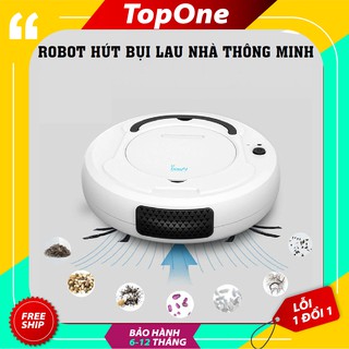Robot hút bụi Bowai thông minh, Robot lau nhà tự động công nghệ AI 3 trong 1 - bh 6 tháng