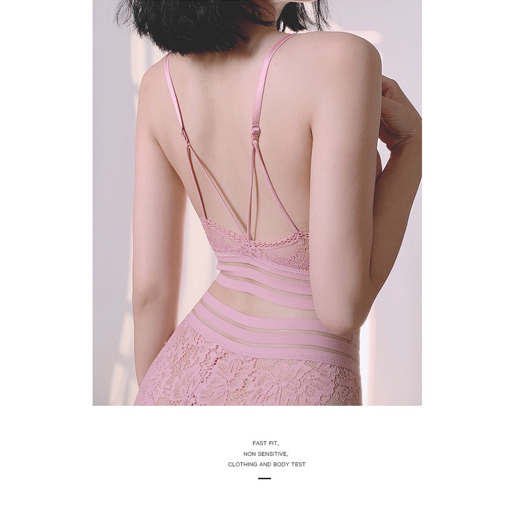 Áo Bra Ren Sexy Vanvene Đệm Rời Nâng Ngực Tự Nhiên Dây Lưng Cách Điệu Free Size 40-60Kg Chất Ren Mềm Mịn Không Xù A950 | BigBuy360 - bigbuy360.vn