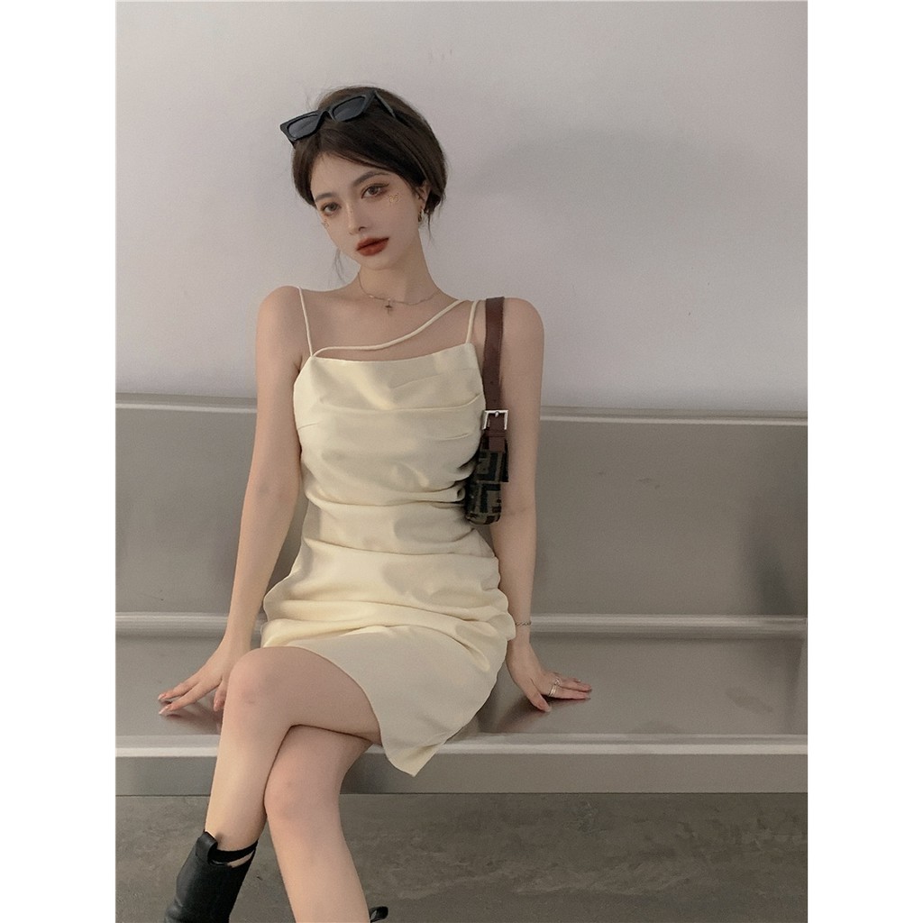 Đầm Hai Dây Trơn Màu Gợi Cảm Dành Cho Nữ | BigBuy360 - bigbuy360.vn