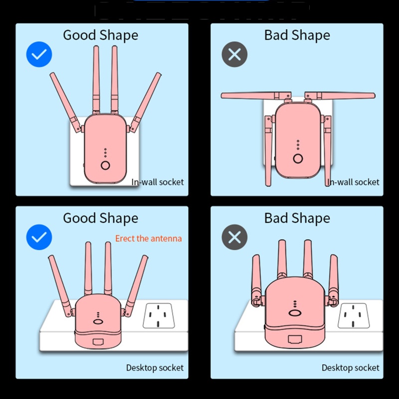 Thiết Bị Khuếch Đại Tín Hiệu Wifi 1200mbps 2.4g 5g | BigBuy360 - bigbuy360.vn