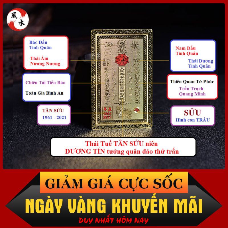 Kim Bài Thái Tuế 2021 Tân Sửu | BigBuy360 - bigbuy360.vn