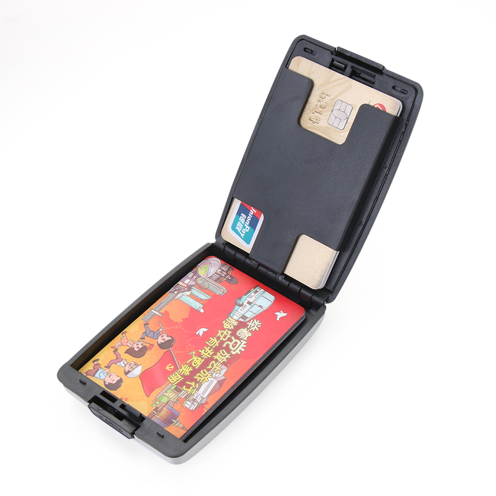 🌵CACTU🌵 Multi-function Money Clip Metal Coin Purse RFID Wallet Credit Card Holder Non-scan Anti-Theft Business Card Case/Multicolor