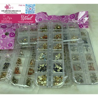 Đá chân keo mixsize và mix màu đẹp siêu sáng