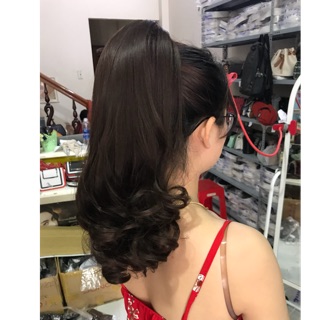 tóc gắp 40cm tơ cao cấp+ xốp phồng tóc
