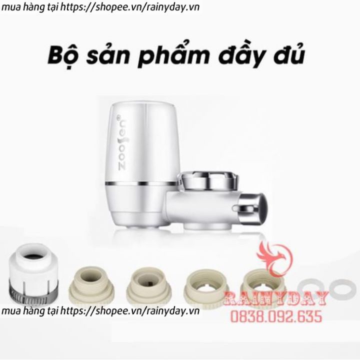 Bộ đầu máy lọc nước mini trực tiếp gắn tại vòi than hoạt tính lọc cặn bẩn siêu sạch 7 lớp lõi