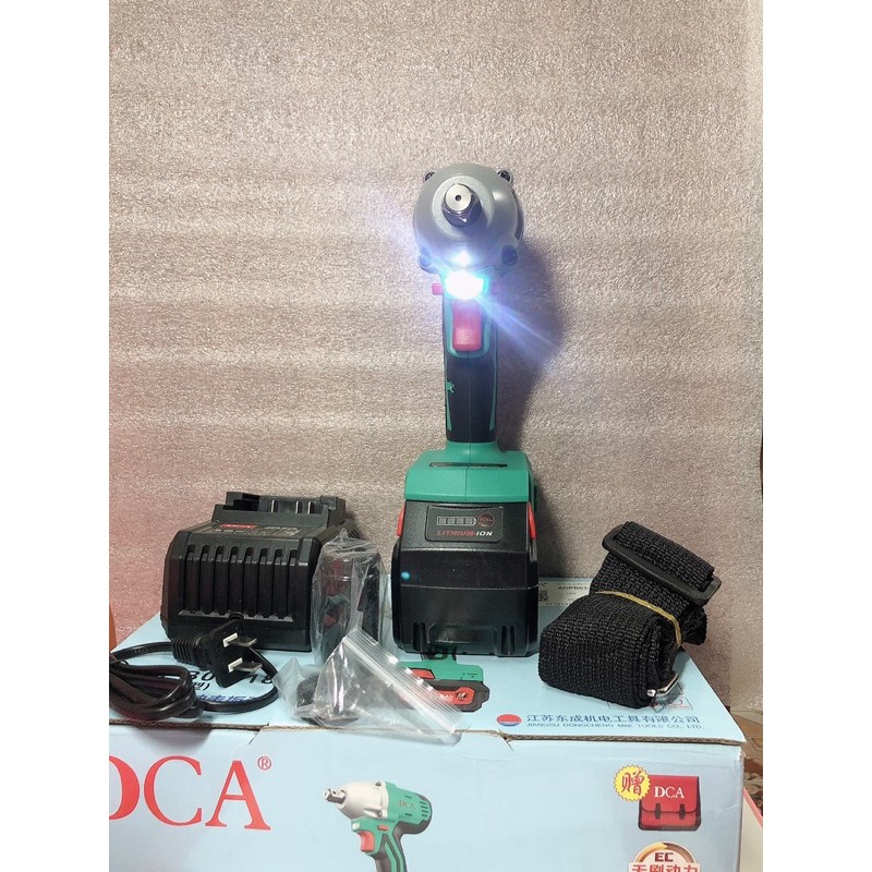 Máy mở bulong hãng DCA18V không chổi than- máy 1 pin-15CELL hàng chính hãng