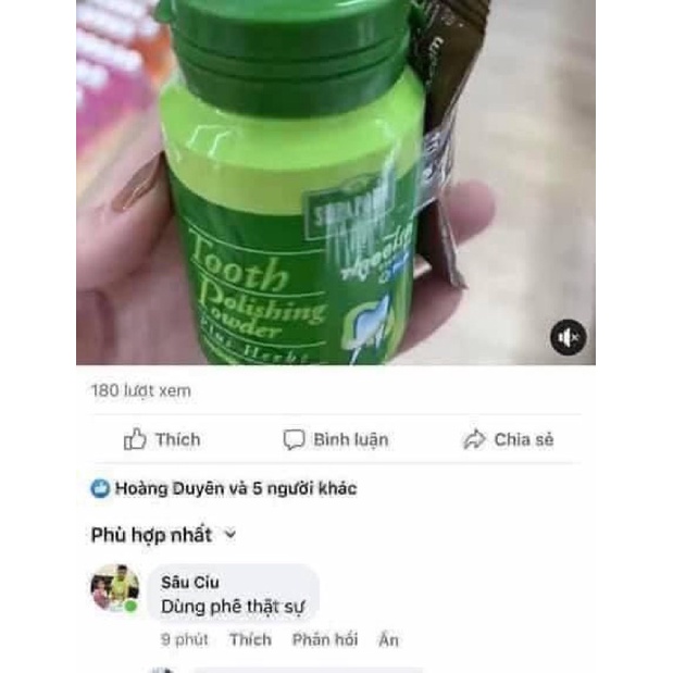 Bột đánh trắng răng Supaporon Thái Lan