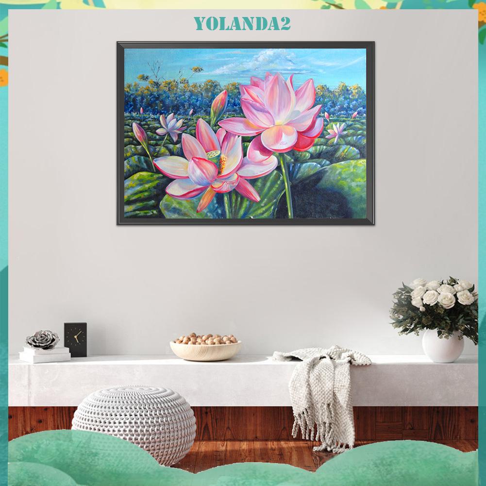 Toàn Bộ Tranh Thêu Chữ Thập Họa Tiết Hoa Sen 11CT