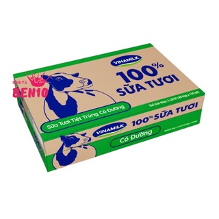 Thùng sữa tươi tiệt trùng Vinamilk Có đường hộp 110ml (48 hộp)( giá bán trừ khuyến mãi)