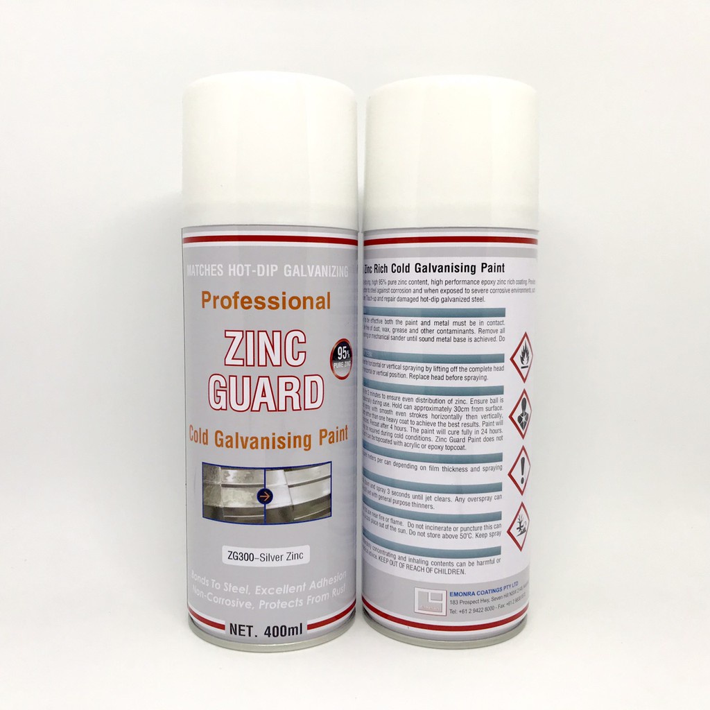 Sơn mạ kẽm lạnh Emonra Zinc Guard ZG400-màu bạc sáng-400ml