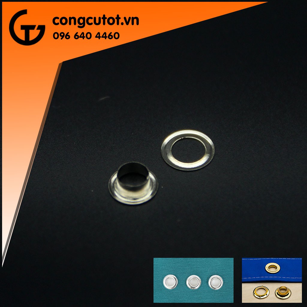 Khoen ore chuyên bấm vải 6mm túi 100 cặp