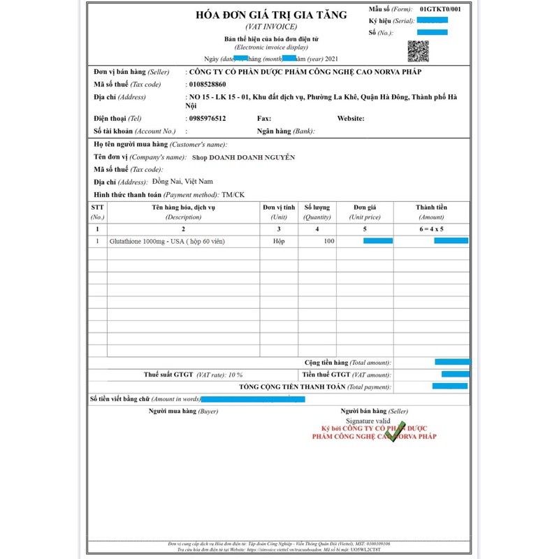 Viên uống trắng da GLUTATHION 1000mg Làm trắng