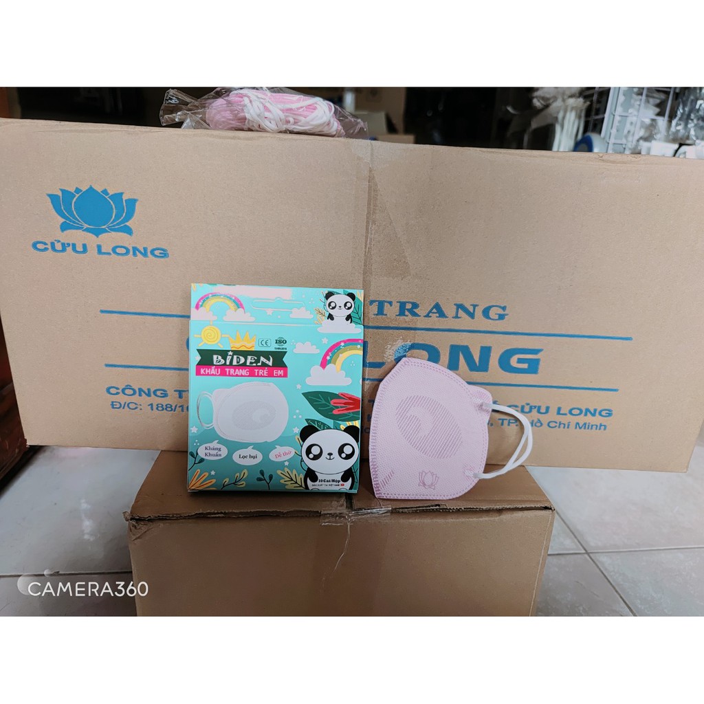 Khẩu Trang bé 3d dành cho bé 1t chở lên 1thung 100 hộp 1 hộp 10c