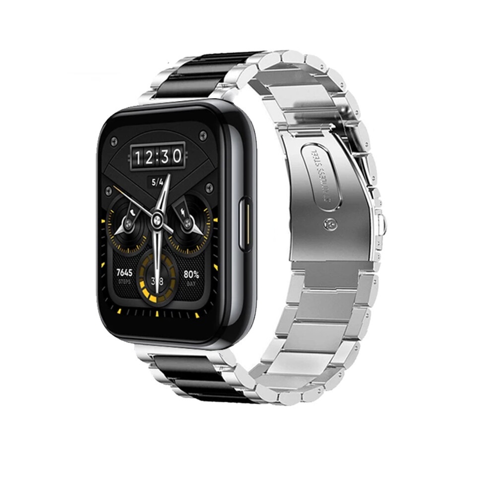 Dây Đeo Inox Cho Đồng Hồ Thông Minh Realme wathc 3 / 2 / 2 Pro / S / S Pro