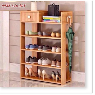 KỆ ĐỰNG GIÀY DÉP GỖ 5 TẦNG (GIÁ TẠI XƯỞNG SẢN XUẤT)