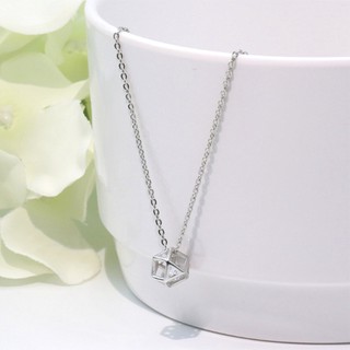 [FREE SHIP]Dây Chuyền Bạc White Gem Lục Giác S925 Daisy Bảo Hành 60 Năm Dây Chuyền Bạc Nữ Daisy